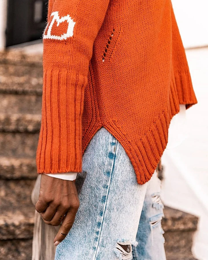 Dstrkt 11 | Street Style Letter Sleeve Sweater