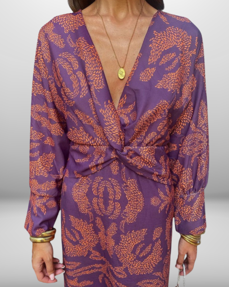 Elsie | Deep V Neck Dress